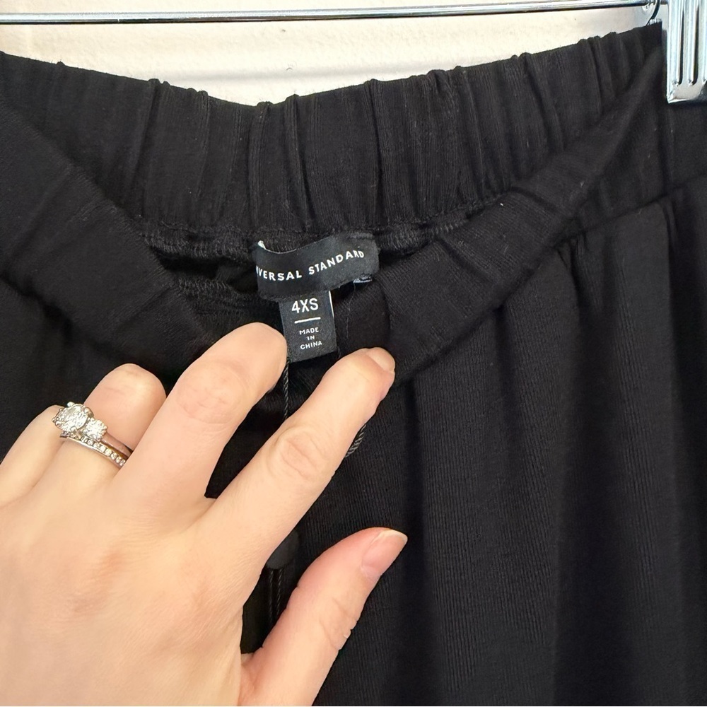 Universal Standard Jersey Drop Crotch Pants – Black – Size 4XS (00–0) NWT - Picture 4 of 16